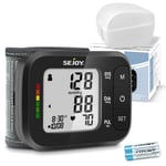 SEJOY Wrist Blood Pressure Monitor Home Medical LCD Display Heart Rate Machine