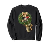 Ice Age Scrat Prehistoric Christmas Holiday Acorn Wreath Sweatshirt