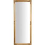 Miroir long à suspendre Miroir mural de salle de bain rectangulaire Miroir horizontal vertical avec cadre en bois doré shabby