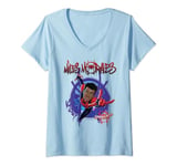 Marvel Spider-Man Spiderverse Miles Morales Splat T-Shirt avec Col en V