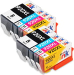 920XL Cartouches d'encre Compatible pour HP 920XL 920 XL pour HP Officejet 6500 6500A, HP Officejet 6000 7000, HP Officejet 7500A 7500 (2 Noir, 2 Cyan, 2 Magenta, 2 Jaune)