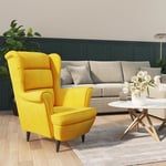 Maison Chic - Fauteuil Fauteuil de Relaxation Fauteuil Salon Jaune moutarde Velours 79413