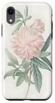 Coque pour iPhone XR Coque de téléphone graphique délicate pivoine fleurie pour hommes, femmes, garçons et filles