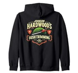 Johnson Hardwoods Bush Trimming Company Funny Gardening Zip Hoodie