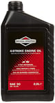 Briggs & Stratton 100008E 4-Stroke Lawn Mower Engine Oil SAE30, 2.0 Litre