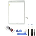 VITRE TACTILE POUR Ipad 5 A1822 A1823 9.7" BLANC + OUTILS + COLLE