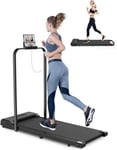 HomeFitnessCode Tapis de Course Pliable 2 en 1,10 km/h - Tapis de Marche, Moteur 2.5 HP- Walking Pad Électrique, Surface Large 43 cm, Télécommande, Écran LCD, Capacité 130 kg (Noir)