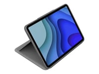Logitech Folio Touch - Clavier et étui - avec trackpad - rétroéclairé - Apple Smart connector - QWERTY - Pan Nordic - gris oxford - pour Apple 10.9-inch iPad Air (4ème génération, 5ème génération)