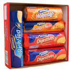 McVities Selection Biscuits Rich Tea 2 x Digestives, Hob Nobs Ginger Nuts 5 Pack