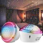 USB LED Star Projector Night Light, projecteur de Ciel étoilé Scintillant avec 4 Modes minuterie Lampe de Chevet Cadeaux, pour Enfants Adultes Cadeaux fête à la Maison