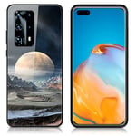 Huawei Fantasy P40 Pro kuoret - Valkoinen planeetta Monivärinen