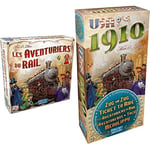 Days of Wonder | Les Aventuriers du Rail | UNbox Now | À partir de 8 Ans | 2 à 5 Joueurs | Compatible avec Alexa + Les Aventuriers du Rail - Extension : 1910 - Asmodee - Jeu de Plateau