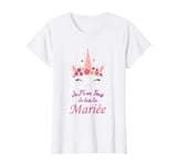 Womens Je m'en fou la Future Mariée EVJF Women's Unicorn Bride T-Shirt