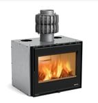 Le Nordica Insert 70 Prs Wide Noir A Bois Pour Caminettipotenza Thermique 7,5 Kw