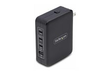 StarTech.com 140W USB-C Wall Charger, USB-C/USB-A, PD GaN Power Adapter strömadapter - GaN-teknik - USB, 3 x USB-C - 140 Watt