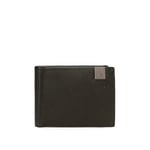 joumma bags,s.l. Adept Max Portefeuille Horizontal avec Porte-Monnaie Noir 11 x 8 x 1 cm Cuir, Noir, Portefeuille Horizontal avec Porte-Monnaie