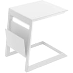 Hesperide - Table d appoint de jardin carrée Allure blanc 55x45x55cm en aluminium traité époxy - Hespéride