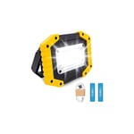 Mowze - Projecteur de Chantier led Rechargeable – Trongle Lumière de Sécurité de Batterie de Rrojecteur 30W avec 3 Modes de Camping cob Floodlight