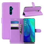 Oppo OPPO Reno 10x Zoom PU Wallet Case Purple