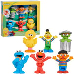 Just Play Coffret de 6 Figurines Sesame Street, Jouets pour Enfants de 3 Ans et Plus