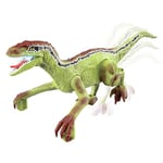 SilverCloud Dyno1 Dinosaure avec télécommande, émet 4 Types de Sons, Avant et arrière, LED, Batterie intégrée 500 mAh, Vert