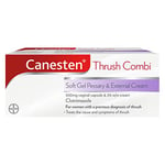 Canesten Thrush Combi Soft Gel Pessary & External Cream for Thrush Treatment | Clotrimazole | Two-Step Complete Relief Thrush Treatment