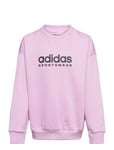 Fleece Crew Sweatshirt Kids Tops Sweat-shirts & Hoodies Sweat-shirts Purple Adidas Sportswear