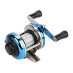 DAUERHAFT Corrosion-Resistant High Brake Strength Fishing Reel 2.9 * 3.5In,for River Fishing(blue)