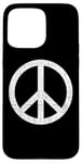 iPhone 15 Pro Max vintage white distressed peace sign symbolic cute graphic Case