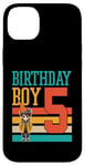 Coque pour iPhone 14 Plus 5 ans Anime Loving Birthday Boy Anime Fête d'anniversaire