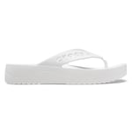 Crocs Femme Baya Plateforme Flip Sandale, Blanc, 42 EU