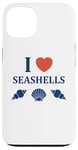 iPhone 13 Ocean humor Simple minimalist shells i love Seashells Case