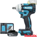 Makita DTW300Z 18V 1/2" Brushless Impact Wrench With 1 x 6.0Ah Battery & Charger