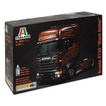 Scania R730 V8 Black Amber Camion Plastique Kit 1:24 Model Italeri