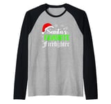 Firefighter Gift Fireman Fire station Santa Xmas Christmas Raglan Baseball Tee