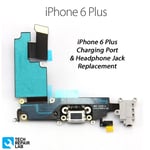 NEW iPhone 6 Plus Connector Charging Dock + Mic + Headphone Jack GREY