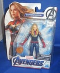 MARVEL AVENGERS END GAME CAPTAIN MARVEL COLLECTIBLE 6" ACTION FIGURE, NEW