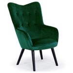 Fauteuil Scandinave Velours "Vianey" 100cm Vert