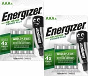 ENERGIZER AAA RECHARGEABLE BATTERIES Power Plus PRE-CHARGED 700mAh - Dect Phones