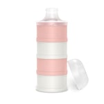 Suavinex, Doseur de Lait en Poudre. Avec 4 Compartiments, Hermétique, Bec Verseur et Bouchon à Vis. Lavable au lave-vaisselle. Bonhomia Rose