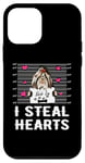 Coque pour iPhone 12 mini Shih Tzu I Steal Hearts Valentine Dog Funny Valentines Day