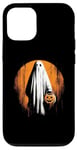 iPhone 13 Pro White Ghost Jack O' Lantern - Creepy Ghost Pumpkin Halloween Case