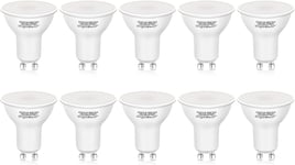 Aigostar GU10 LED Bulbs Warm White 4W(47W Equivalent) 4w 3000k 10pack