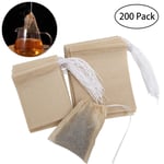 200PCS drawstring tea bags percolator coffee filters heat seal tea bags