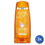 3x Elvive Hair Conditioner 250 Ml. Coconut Oil Str.