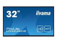 iiyama ProLite LH3246HS-B1 - Classe de diagonale 32" (31.5" visualisable) écran LCD rétro-éclairé par LED - signalisation numérique - 1080p 1920 x 1080 - noir mat