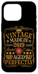 Coque pour iPhone 16 Pro Décorations vintage pour 6ème anniversaire 2019 6 ans