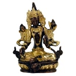 Green Tara Brass/Golden Small -- 680 G; 13 Cm