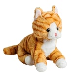 Molli Toys Plysjbamse - Oransje Kattunge 20 cm