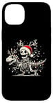 Coque pour iPhone 14 Plus Skeleton Riding Dinosaur T rex Funny Kids Boys Christmas